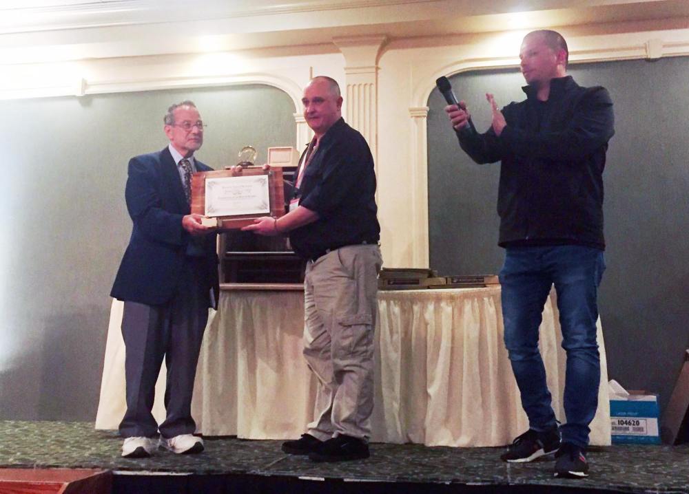 MRB Getting his award